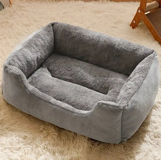 Plush Square Pet Bed