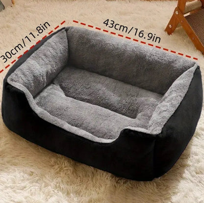Plush Square Pet Bed