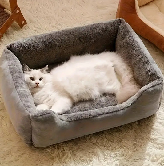 Plush Square Pet Bed