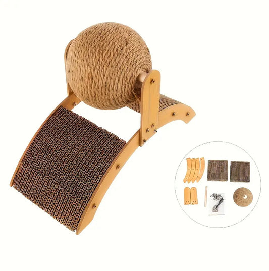 Ferris Wheel-Shaped Cat Scratching Ball and Board