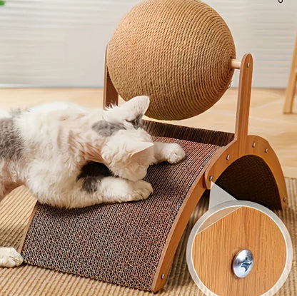 Ferris Wheel-Shaped Cat Scratching Ball and Board